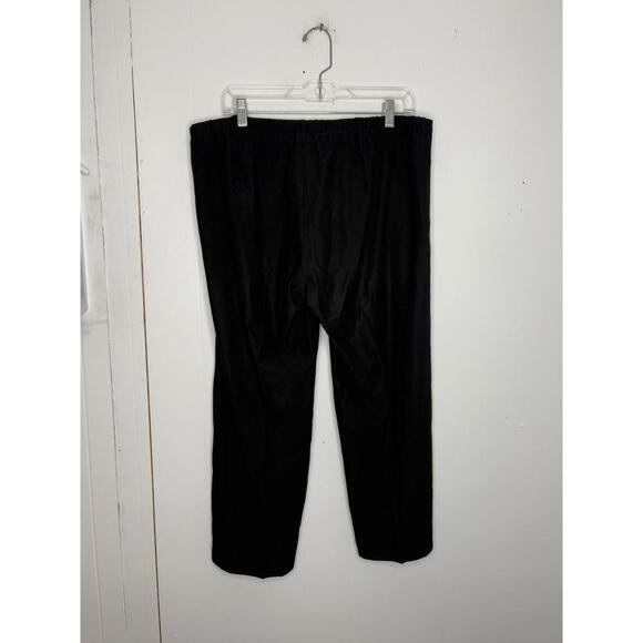 Eileen Fisher Pants Womens Large Wide Leg Pull ON Cropped Classic Minimalist - Picture 2 of 7